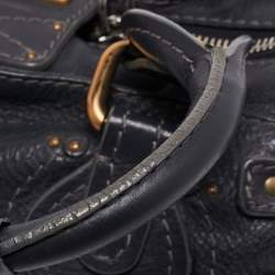 Pre Owned Chloe Navy Blue Leather Medium Paddington Satchel