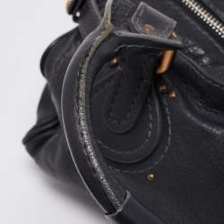 Pre Owned Chloe Navy Blue Leather Medium Paddington Satchel