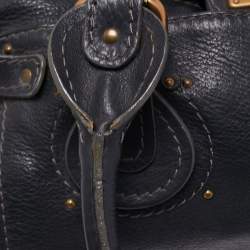 Pre Owned Chloe Navy Blue Leather Medium Paddington Satchel