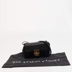 مملوكة مسبقًا Chloe Black Leather Elsie Crossbody Bag