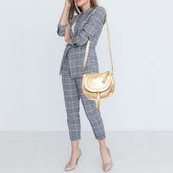 Pre Owned حقيبة كروس كلوي مارسي متوسطة جلد وردية فاتحة