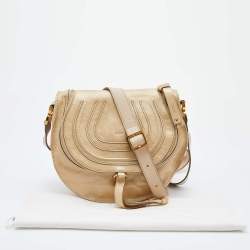 Pre Owned حقيبة كروس كلوي مارسي متوسطة جلد وردية فاتحة