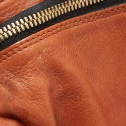 Pre Owned Chloe Brown Leather Double Zip Shoulder Bag