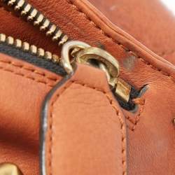 Pre Owned Chloe Brown Leather Double Zip Shoulder Bag