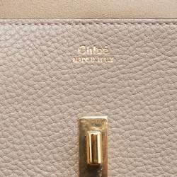 Chloe Grey Leather Nano Drew Shoulder Bag
