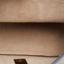 Chloe Grey Leather Nano Drew Shoulder Bag