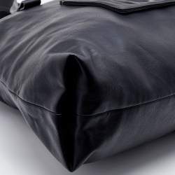 Chloe Black Leather Zip Weekender Bag