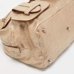 Pre Owned Chloe Gold Leather Saskia Satchel