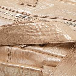 Pre Owned Chloe Gold Leather Saskia Satchel