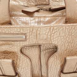 Pre Owned Chloe Gold Leather Saskia Satchel