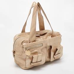 Pre Owned Chloe Gold Leather Saskia Satchel