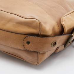 Chloe Beige Leather Large Chain Detail Hobo