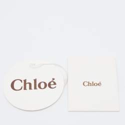 Chloe Beige Leather Large Chain Detail Hobo