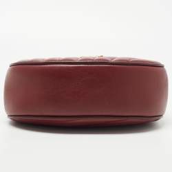 Pre Owned Chloe Burgundy Leather Medium Drew Bijou Shoulder Bag