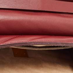 Pre Owned Chloe Burgundy Leather Medium Drew Bijou Shoulder Bag