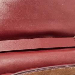 Pre Owned Chloe Burgundy Leather Medium Drew Bijou Shoulder Bag