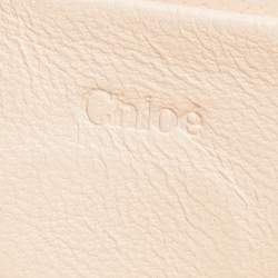Chloe Peach Leather Mini Elsie Crossbody Bag