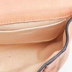 Chloe Peach Leather Mini Elsie Crossbody Bag