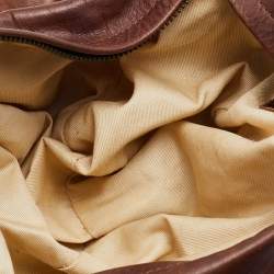 Pre Owned Chloe Brown Python and Leather Silverado Satchel