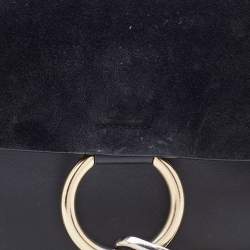 Pre Owned حقيبة كتف كلوي فايه سويدي وجلد بني صغيرة