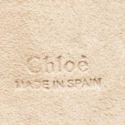 مملوكة مسبقًا Chloe Blue Leather and Suede Mini Faye Crossbody Bag