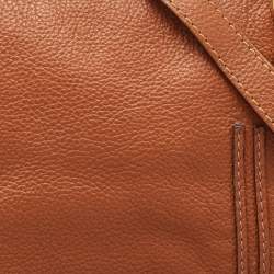 Pre Owned Chloe Brown Leather Medium Marcie Top Handle Bag