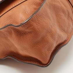 Pre Owned Chloe Brown Leather Medium Marcie Top Handle Bag