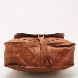 Pre Owned Chloe Brown Leather Medium Marcie Top Handle Bag