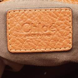 Pre Owned Chloe Brown Leather Medium Marcie Top Handle Bag