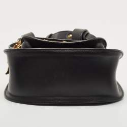 Chloe Black Leather Small Embellished Hudson Shoulder Bag