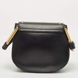 Chloe Black Leather Small Embellished Hudson Shoulder Bag