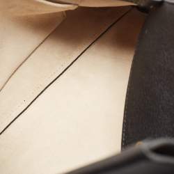 Chloe Black Grained Leather Drew Fold Over Clutch