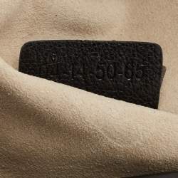 Chloe Black Grained Leather Drew Fold Over Clutch