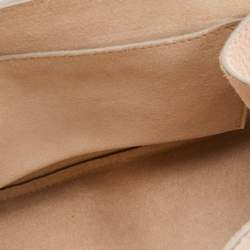 Pre Owned حقيبة كتف كلوي درو متوسطة جلد بيج/ مسطرد