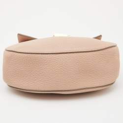 Pre Owned حقيبة كتف كلوي درو متوسطة جلد بيج/ مسطرد