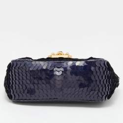 مملوكة مسبقًا حقيبة كتف كلوي إلسي جلد بنفسجي صغيرة 