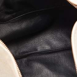 Pre Owned Chloe Metallic Beige Shimmering Leather Elsie Clutch