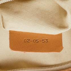 Pre Owned Chloe Gold/Beige Python and Leather Silverado Satchel