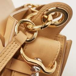 Pre Owned Chloe Beige Leather Tess Small Crossbody Bag