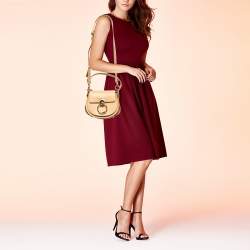 Pre Owned Chloe Beige Leather Tess Small Crossbody Bag