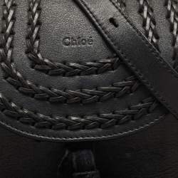 Pre Owned Chloe Black Leather Mini Hudson Shoulder Bag