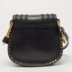 Pre Owned Chloe Black Leather Mini Hudson Shoulder Bag