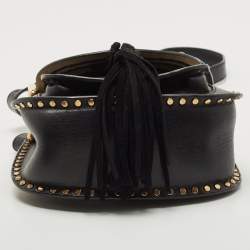 Pre Owned Chloe Black Leather Mini Hudson Shoulder Bag