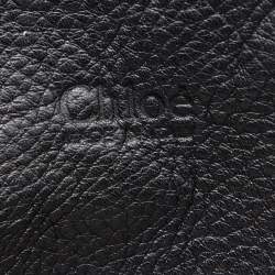 Pre Owned Chloe Black Studded Leather Paddington Tote