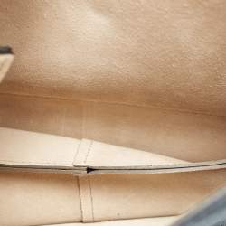 مملوكة مسبقًا حقيبة كتف كلوي فاي متوسطة سويدي وجلد بيج