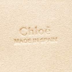 Chloe Yellow Leather and Suede Small Faye Shoulder Bag