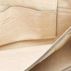 Chloe Yellow Leather and Suede Small Faye Shoulder Bag