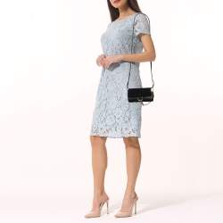 Pre Owned حقيبة كروس كلوي ميني فاي جلد أسود وسويدي