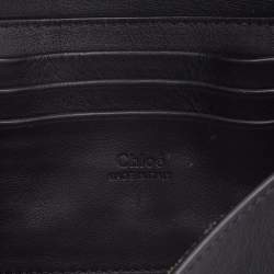 Pre Owned حقيبة كروس كلوي ميني فاي جلد أسود وسويدي