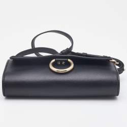 Pre Owned حقيبة كروس كلوي ميني فاي جلد أسود وسويدي